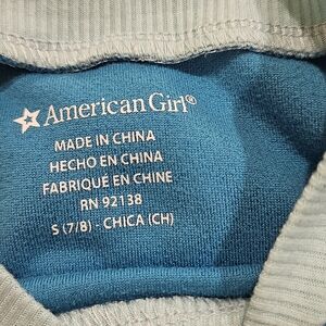 American Girl Teal Knit Top